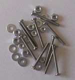 M2x20mm Domehead Screws with Washers and Nuts (10)