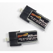 Blade MCP-X 3D 260, E-Flite type 3.7v Lipo 260 mAh 26C 0.96wh TWIN Pack