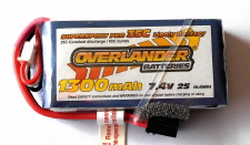 Overlander Sport Range 1300mAh 2S 7.4v 35C Li-Po Battery