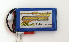 Overlander Sport Range 450mAh 2S 7.4v 35C Li-Po Battery