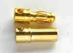 Gold connectors 3.5mm  (3prs)