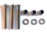M3x25mm Cheesehead Screws with Washer and Nyloc Nuts (10)