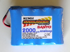 Sanyo Eneloop 2000mAhr AA 6v Flat Rx Battery 