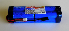 Sanyo Eneloop 2000mAhr AA 9v6 Square Tx Battery JR/Fut lead.