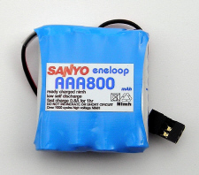 Sanyo Eneloop 800mAhr AAA 4v8 Flat Rx Battery