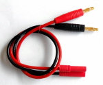 Charge Lead 4mm - 4mm Red Housing
